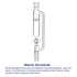 50ml Pressure Equalizing Addition Funnel, Borosilicate Glass Dropping Funnel 24/40 Joint with PTFE Stopcock for Lab