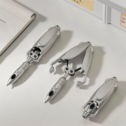 Generic 9X3X2CM) Cool Robotic Transforming Ballpoint Pen Novelty Writing Tool for School Party Decopression Stationery