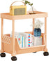 Generic Rolling Book Cart | Multi-Layer Cosmetics Storage Cart - Deskside Rolling Storage Rack - for Home Bathroom