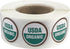 USDA Organic Labels - 3/4 Inch Round Circle Dots, 500 Adhesive Stickers