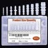 30Pcs Hose Barb Fittings Kit, Pipe Connector Joint Splicer for Aquarium Gas Liquid Air, 10 Sizes for Hose ID