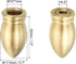 1.3" 2 Set 1/4-27 PATIKIL Tall Brass Lamp Finials Cap Knob, Threaded Lamp Screw Holder Tapped for Table and Floor Lamp