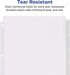 Avery Extra-Wide Big Tab Insertable Dividers for 3 Ring Binders - 5 Tab Sets, White Paper, Clear Tabs, 6 Sets (41121)