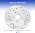 ANTDM 71369 6-1/2" Router Base Plate Diameter Clear Acrylic Sub Base with Marked Holes Fits for Porter Cable, Bos-ch