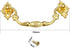 uxcell 104mmx48mm Iron Spray-Paint Drawer Box Case Ring Pull Handle Gold Tone 5 Pack by uxcell