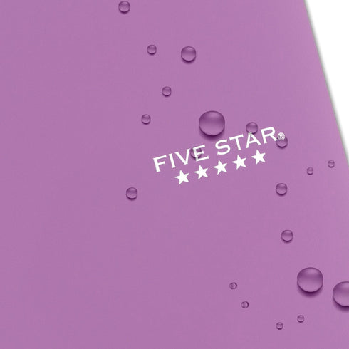 Five Star Spiral Notebooks + Study App, 4 Pack, 1 Subject, College Ruled Paper, 8-1/2" x 11", 100 Sheets, Purple, Pink,