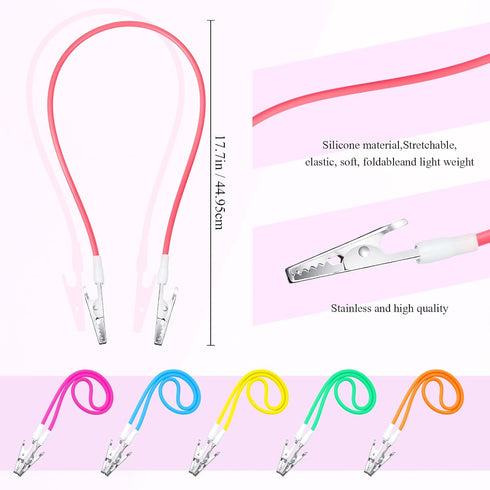 150 6 13'' 18" Tondiamo Pcs Disposable Dental Bib Waterproof Colorful Bibs with Bib Clips Holder for Dental Clinic