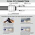 Malida Water Purifier Shut Off Ball Valve, 1/4inch OD Tube Quick Push to Connect Fitting, 10pcs