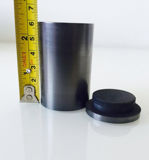 Smelting Lab Graphite Crucible, 30ML with Screw Lid Cover, 99.95% Purity (40x60MM)