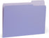 Blue Summit File Folders, Letter Size, Two-Tone Ocean Colors, 1/3 Tab - 100 Pack