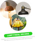 Veemoon 2pcs Unique Lampshade Knob Decorative Finial Accessory for Table and Floor Lamps Elegant Black Aluminum Design