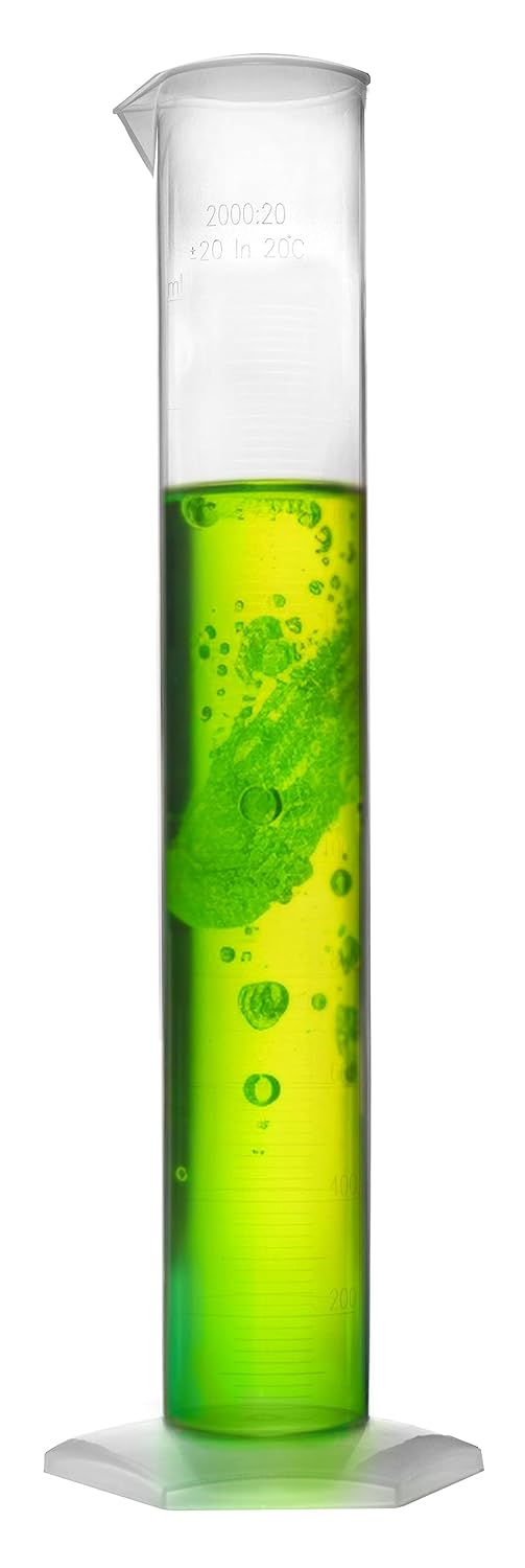 Polypropylene Graduated Cylinder, Circular Base, 2000ml