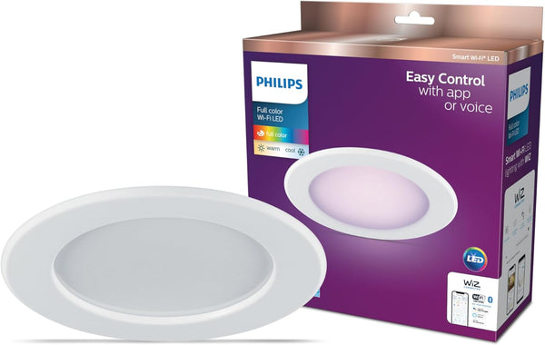 Philips Smart 5-6 Inch Retrofit Recessed Downlight 1-Pack, 1150 Lumens, LED Color