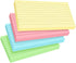 COLOGN 100 Count Colored Index Cards 3x5 Inch Ruled Flashcards Notecards 4 Color