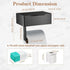 SUS304 Toilet Paper Holder with Shelf - Stainless Steel Toilet Paper Storage with Wipes Dispenser & Toilet Paper Roll