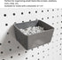 Hubceuo 8 Pieces Bins Kit Parts Storage Accessories Workbench Bins for Organizing Hardware(Grey)