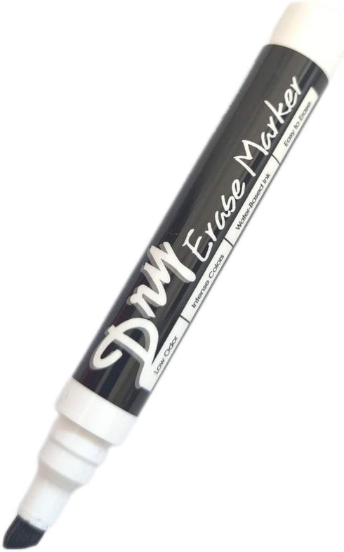 Volcanics Black Dry Erase Markers Low Odor Chisel Tip Whiteboard Markers Pack of 10 by Volcanics