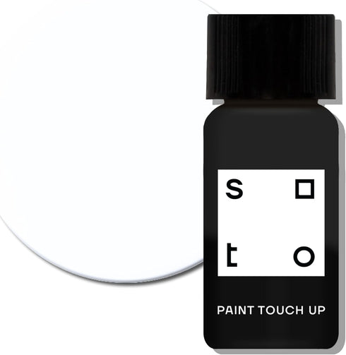 soto White Paint Touch Up, High-Gloss Finish (No. 01 Perfect White) - 10ml Enamel for Tub, Tile, Appliances