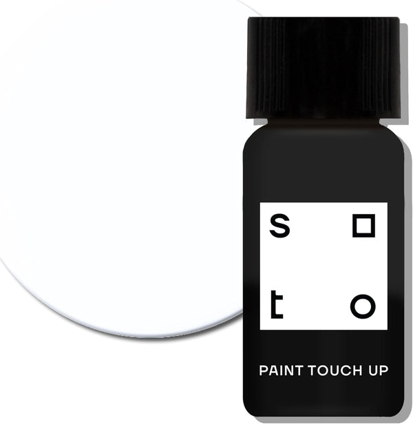 soto White Paint Touch Up, High-Gloss Finish (No. 01 Perfect White) - 10ml Enamel for Tub, Tile, Appliances