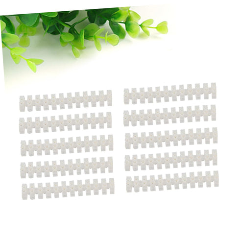 20pcs 12-Position 10a Terminal Strip High-Toughness Plastic Brass Firmware Electrical Wire Terminal Connector