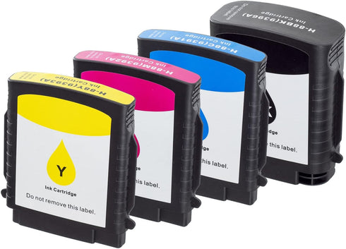 LKB Remanufactured HP88 Printhead C9381A C9382A with 1 Set HP88XL Ink Cartridge, Never Used Replacement for HP Officejet