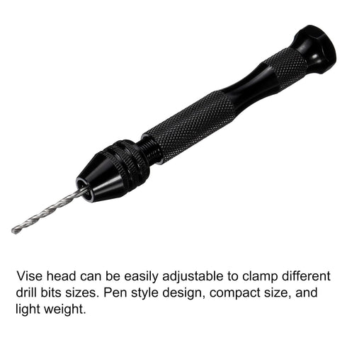 uxcell 26pcs Pin Vise Hand Drill Bit Set, 0.5mm-3.0mm Micro Mini Twist Drill Bits for Metal Wood Plastic DIY