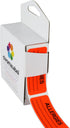ChromaLabel 1 x 2.25 Inch Allergy Labels, 250 Labels per Dispenser Box, Fluorescent Red-Orange