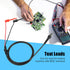 2Pcs Oscilloscope Probes Clip Test Grabbers Coaxial Cable Coax Mini BNC to Dual Testing Plunger Hook for Testing Work for Mechanical