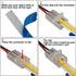 12 Pack 8mm Cob LED Strip Light Connectors, 2 Pin Solderless Adapter with 6M/19.68ft LED Wire for 12/24V Tape