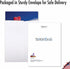 NobleWorks Big Animal Valentines Card with Envelope, Jumbo Notecard for Valentine's Day, Beach Penguins J3514VDG