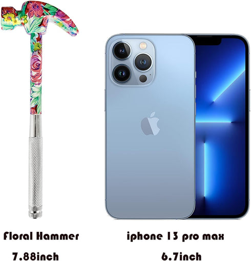 Floral Hammer & Screwdriver, 6 in 1 Multitool Hammer Set with Mini Hammers, Best Gift for Sweetheart