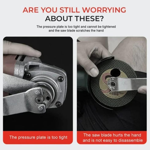 1Pc Angle Grinder Socket Wrench for Fast Removal of Flange Nuts, Electric Spanner Power Tool Accessories