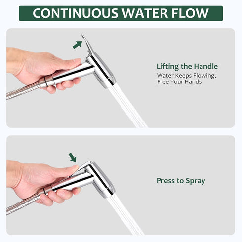 Set JiGiU Bidet Sprayer for Toilet Handheld Bidet Sprayer Toilet Faucet Sprayer Shower Shattaf Toilet Attachment Two
