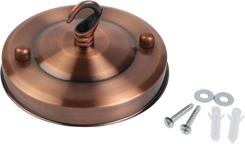 Generic 10kg Vintage Ceiling Rose Hook Plate for Chandelier Pendant Lamp Lighting Fixture Parts, Load, Iron