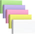 Gehanfai 250 Count Index Cards 3 x 5 Inch, Thick Colored Lined Note