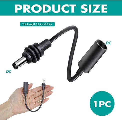 KAKUPPA 20cm 12V 1PCS) DC Power Cable, Waterproof Male to Female Extension Cable, Power Adapter Replacement Accessory