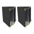 Menu-Covers 8.5 X 11 Restaurant - 2 Pack Menu Sleeve 4 Page