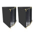 Menu-Covers 8.5 X 11 Restaurant - 2 Pack Menu Sleeve 4 Page