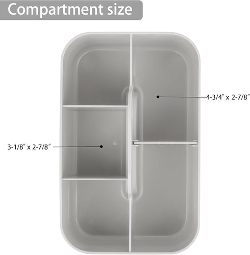 Tiawudi Multipurpose Caddy Organizer, Stackable Plastic Desk Organizer for Office Supplies