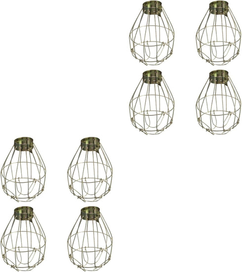 Bulb 8 Pack Bulb Bulbs DOITOOL Metal Lamp Guard: Vintage Light Cage Guard Hanging Lamp Covers Metal Cover for Pendant