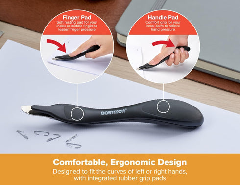 Bostitch Office Easy Staple Remover, Magnetic Tip, 3-Pack (4M-BLK-3PK)