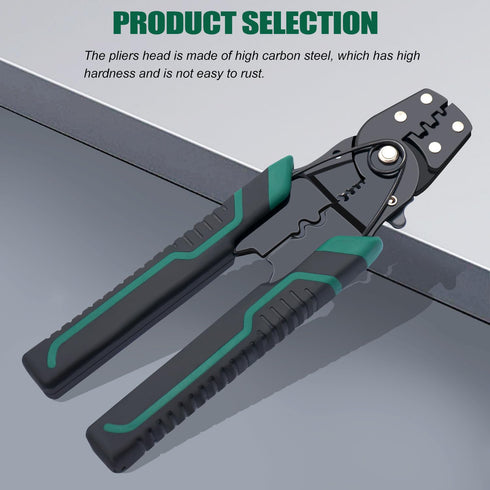 Twidec Wire Crimper Tool with Stripper Cutter, Multifunctional Crimping Pliers for Insulated Electrical Connectors