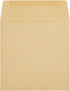 Juvale 100-Pack 5.5x5.5 Square Envelopes, Brown Kraft Paper for Greeting Cards & Invitations