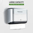 200 Wall Mount Paper Towel Dispenser, Multifold Hand Towel Dispenser with Smart Lock, Adhesive No-Drill or Screw