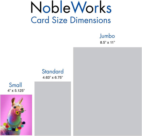 The Best Card Company Assorted Blank Greeting Card Box Set, 20 Cards + Envelopes, 10 Unique Designs, Colorful Creatures