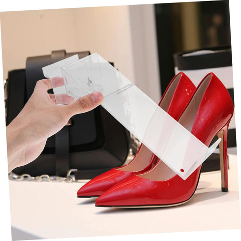 2pcs PRETYZOOM Shoe Display Stand Plastic Shoe Rack Holder for High Heels and Sandals Lightweight and Easy to Clean