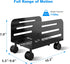 5.5 9.8 inch Cart,Black(ZJJ005) suptek Computer Tower Stand,Mobile CPU Rolling Stand, to Wide Adjustable Mobile Cart
