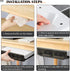 Davidsons Collection Under Desk Drawer, 2 Packs Hidden Organizer Slide Out Large Storage Pencil Tray for Office Home