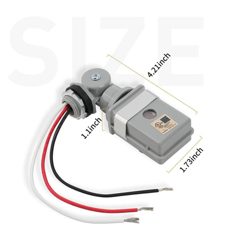 FIMXSD 2 Pack 120VAC 50/60Hz IP54 Photo Cell for Outdoor Lighting Dusk to Dawn Sensor Photoelectric Switch for Porch