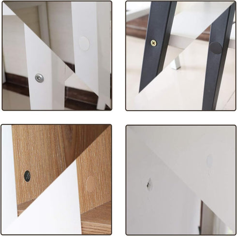 Self-Adhesive Screw Hole Stickers PVC Cover Caps - Dustproof for Wooden Furniture Cabinet, 21mm, 2 Sheets/108 Pcs